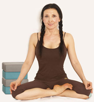 Half-Lotus pose
